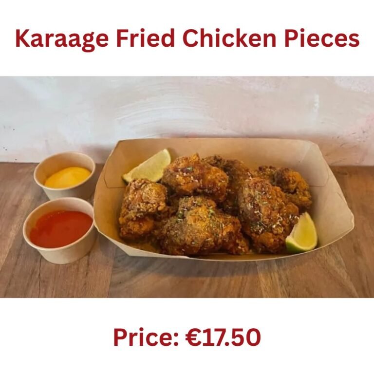 Sharing box of karaage fried chicken pieces at Wishbone, near Bairro Alto and Bica in Lisbon