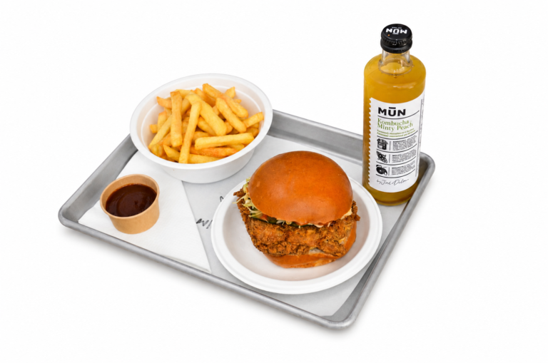 Karaage fried chicken combo delivered across central Lisbon by Wishbone